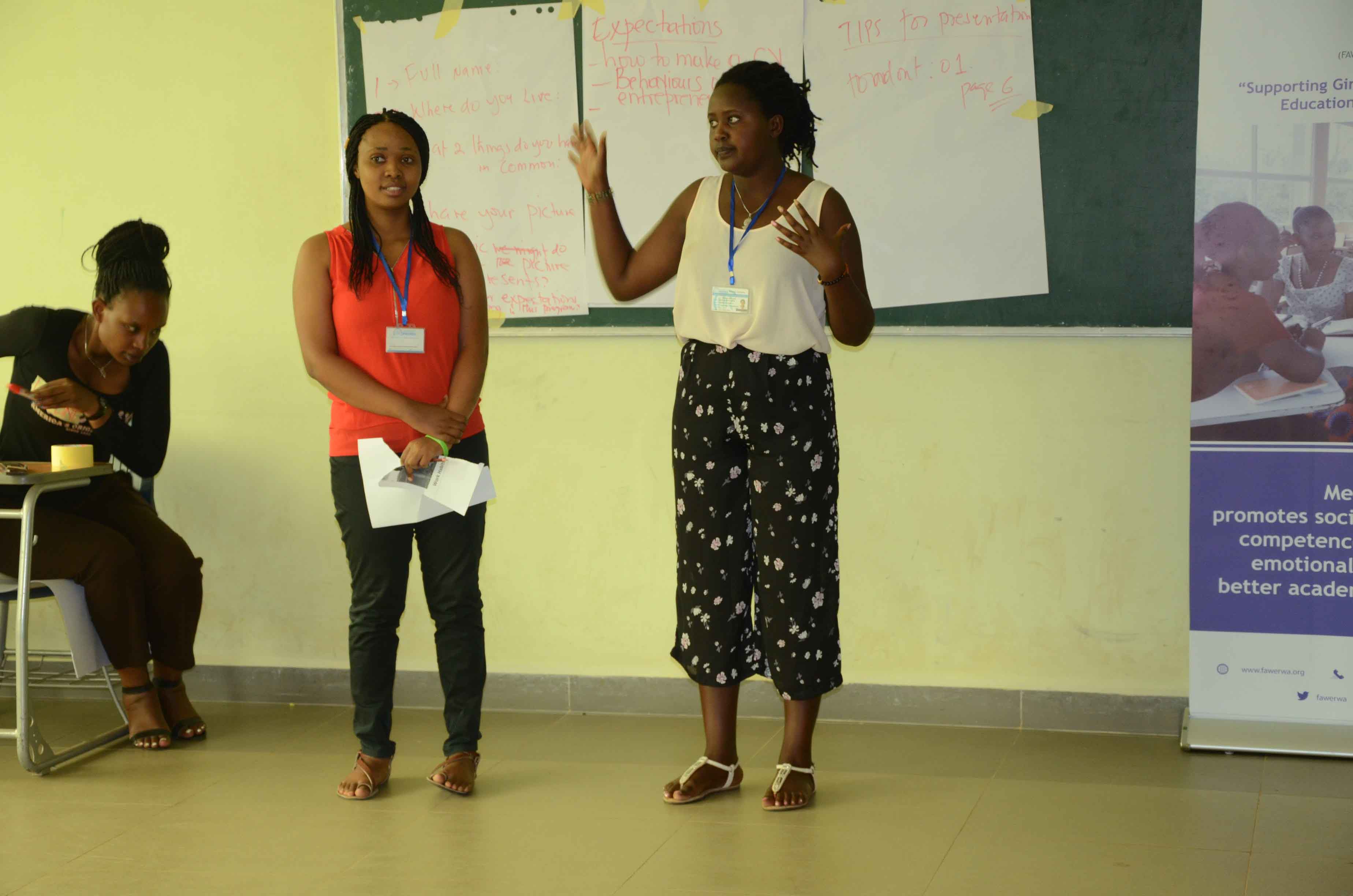 Training session with Rwandan professionals